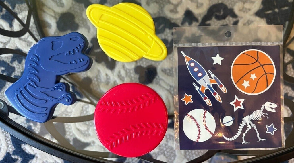 Pottery barn School Space unicorn Sport Star wars ball Sticker ICE bag disney