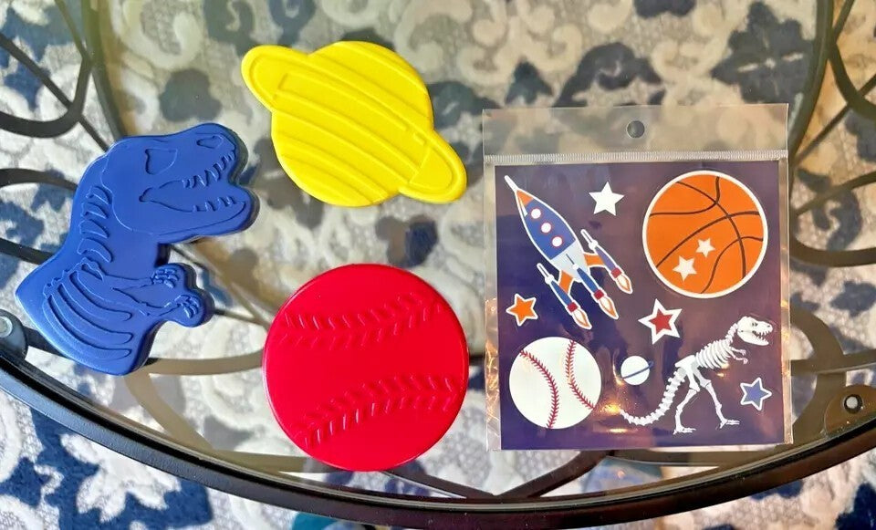Pottery barn School Space unicorn Sport Star wars ball Sticker ICE bag disney