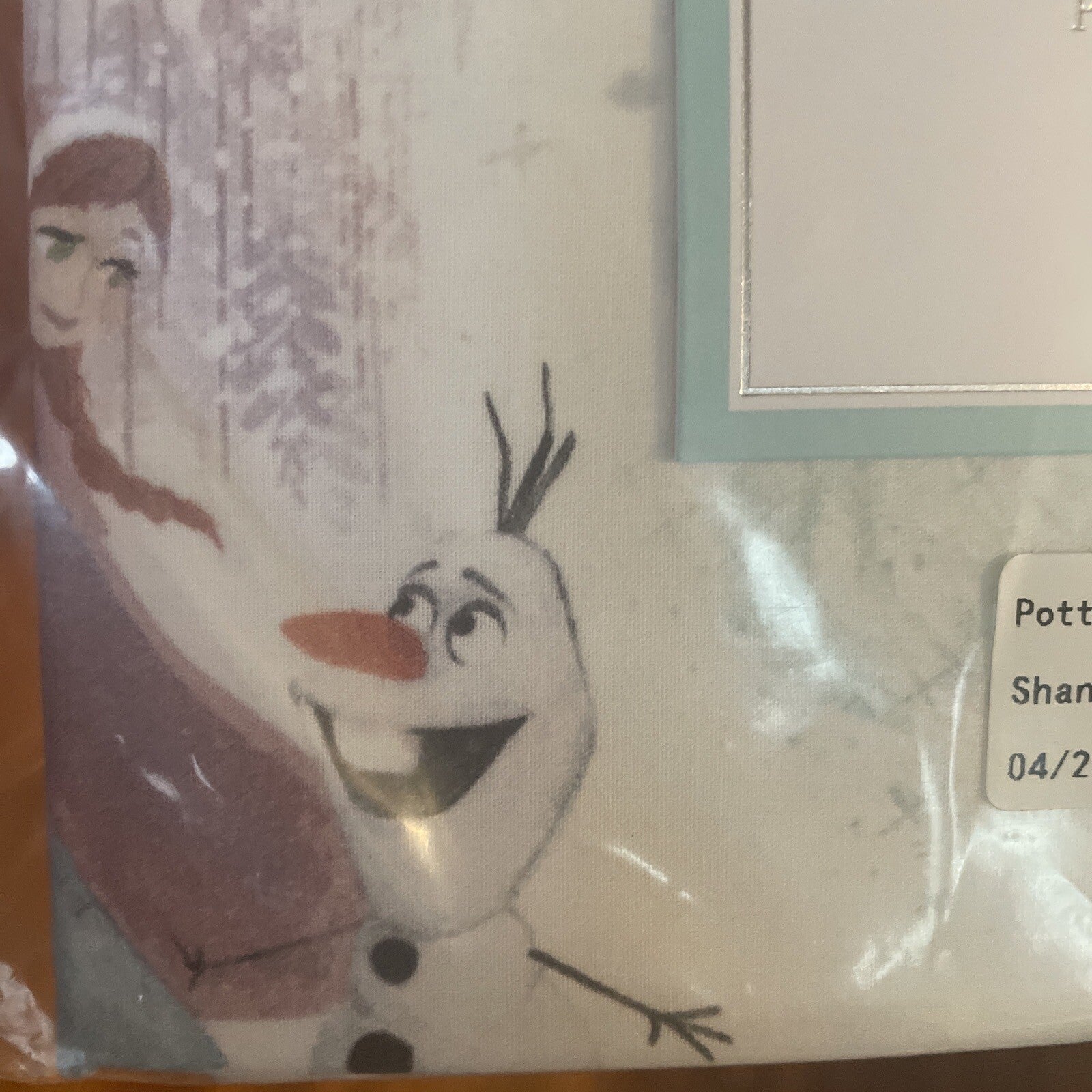 Disney Pottery Barn Frozen pillowcase princess Elsa + Sham Olaf holiday SET 2 y