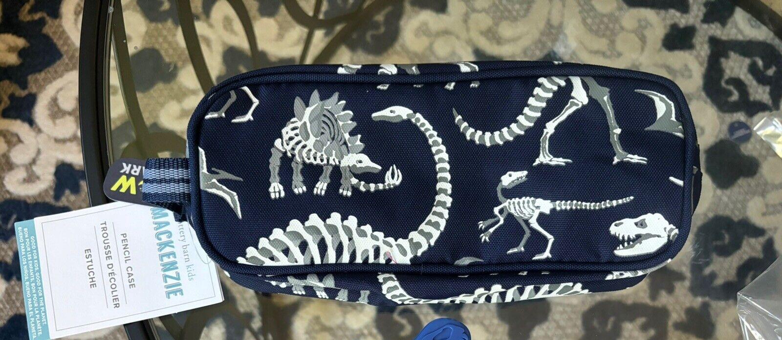 School Pottery barn Pencil case bag boy Dinosaur travel Jurassic pre k kids .