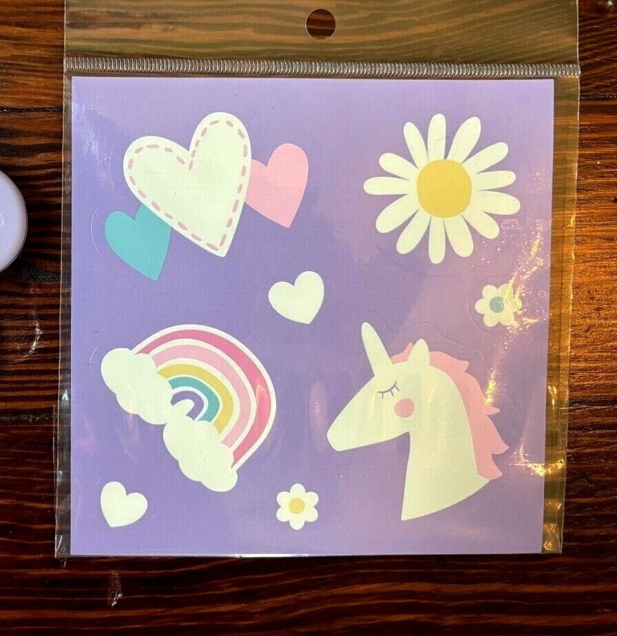 Pottery Barn School LUNCH BOX BAG Disney glitter Rainbow frozen girl flower ,