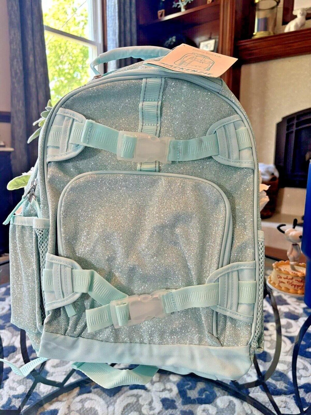 Pottery Barn school Disney Backpack Glitter girl gift princess Frozen travel .