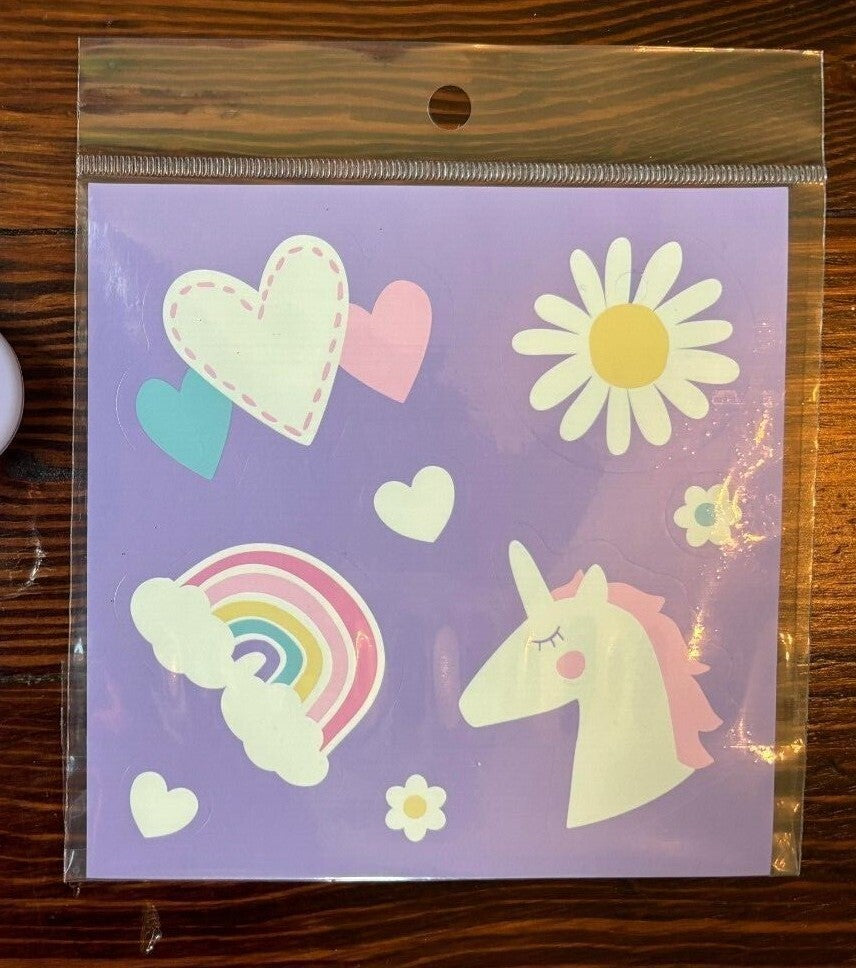Pottery Barn School LUNCH BOX BAG Disney glitter Rainbow frozen girl flower ,