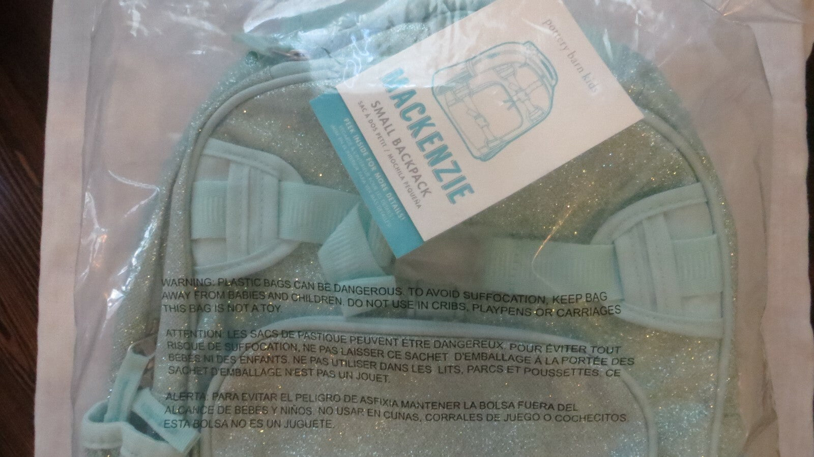 Pottery Barn school Disney Backpack Glitter girl gift princess Frozen travel .