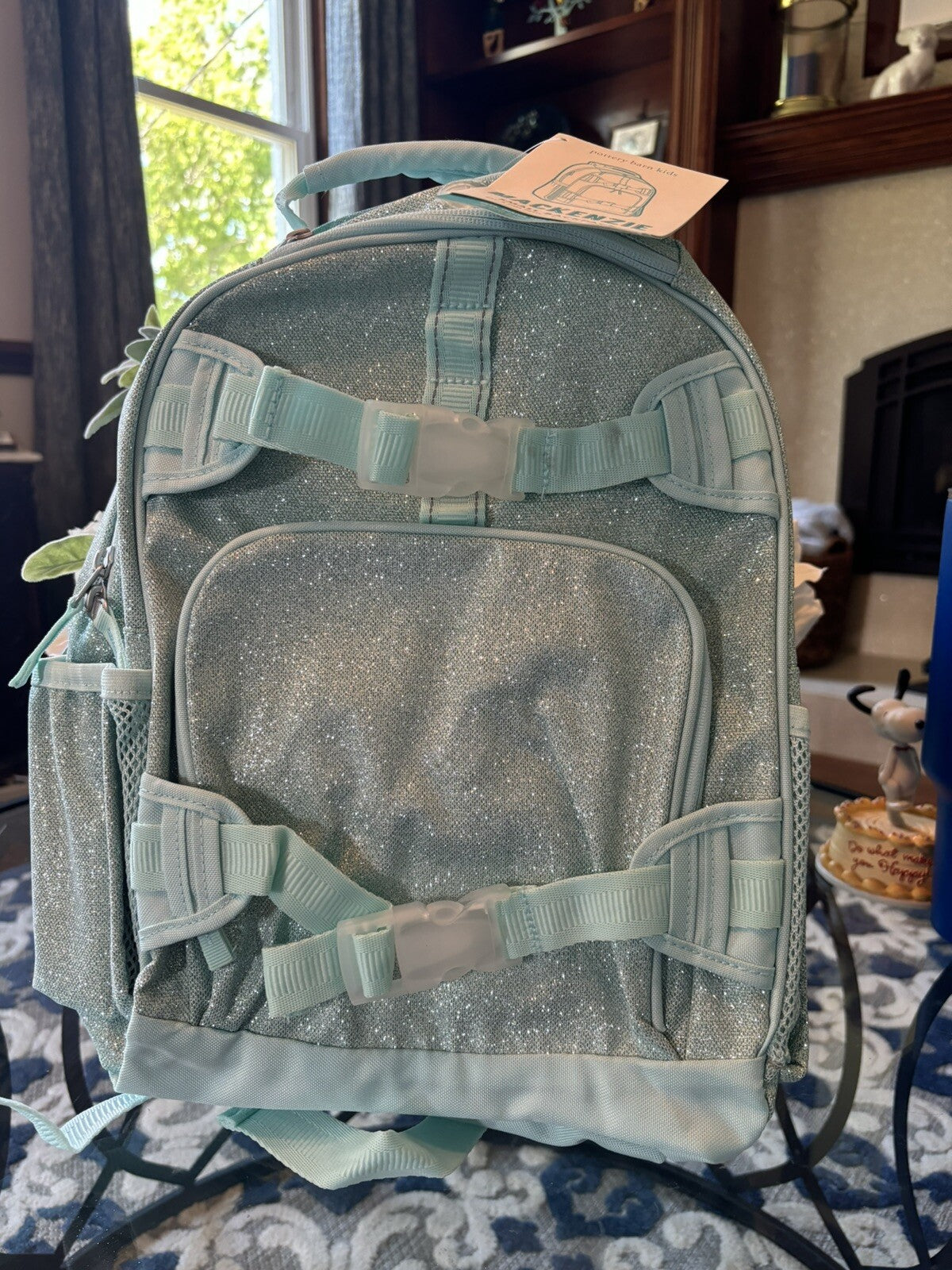 Pottery Barn school Disney Backpack Glitter girl gift princess Frozen travel .
