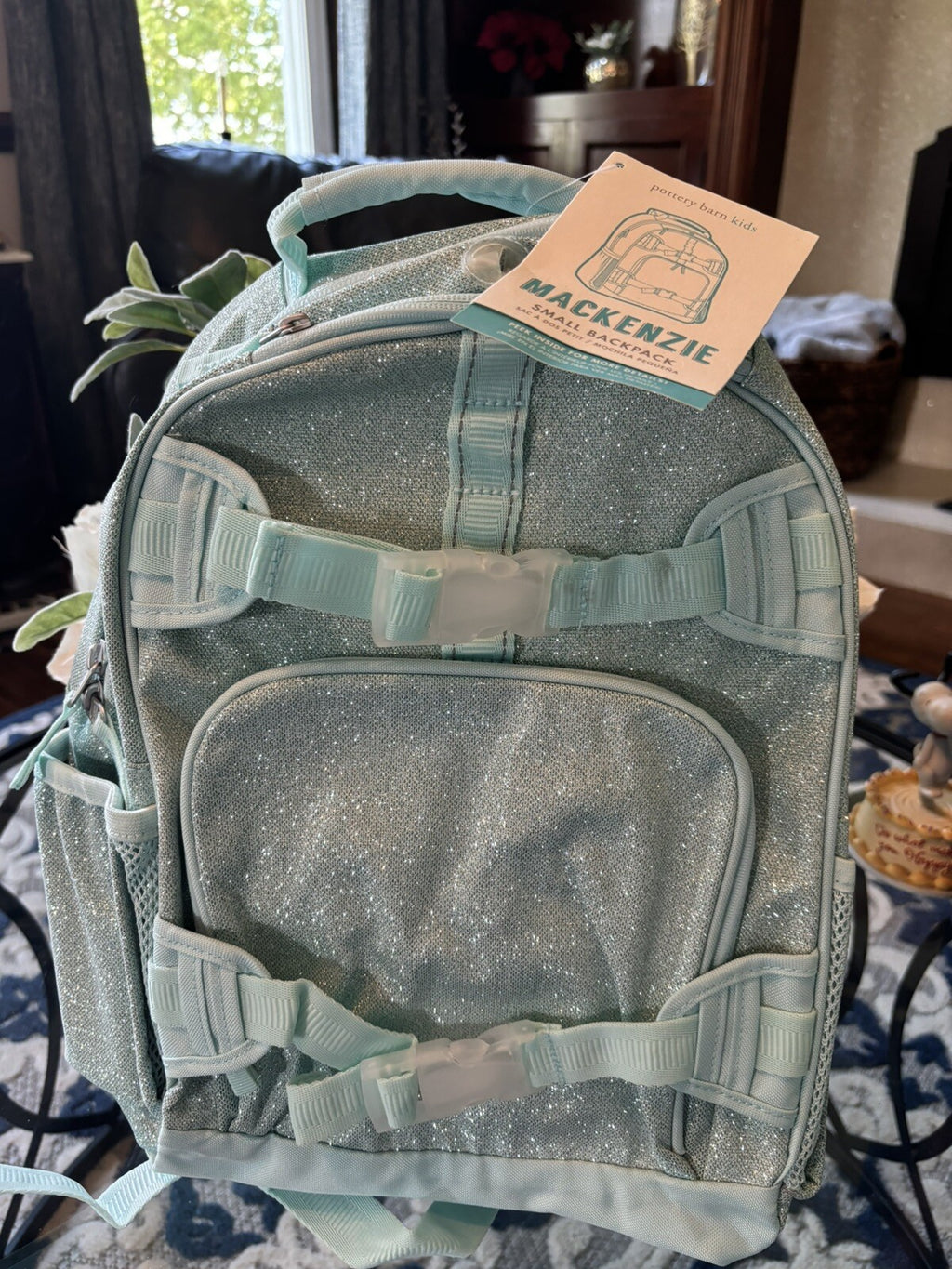 Pottery Barn school Disney Backpack Glitter girl gift princess Frozen travel .