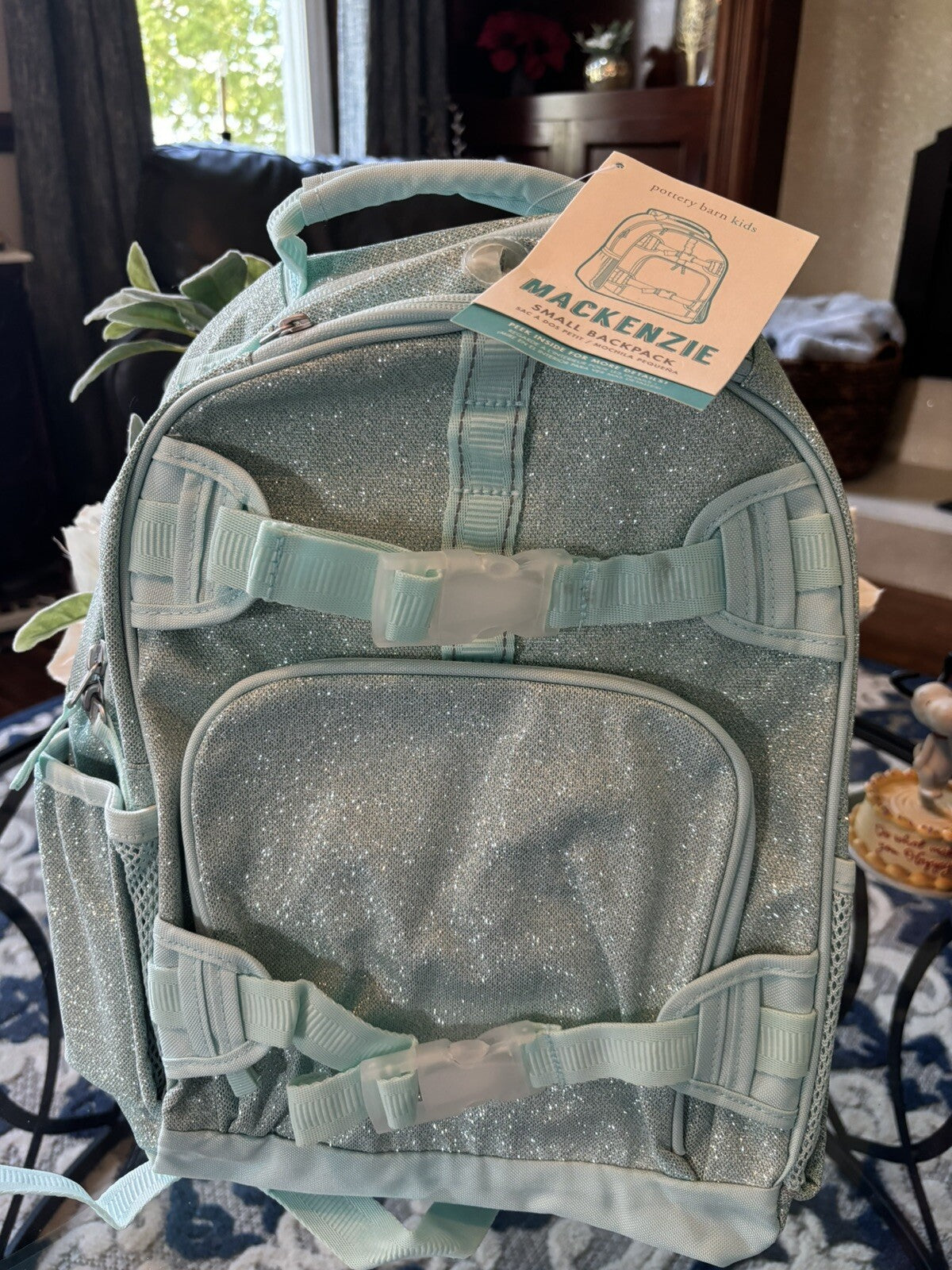 Pottery Barn school Disney Backpack Glitter girl gift princess Frozen travel .