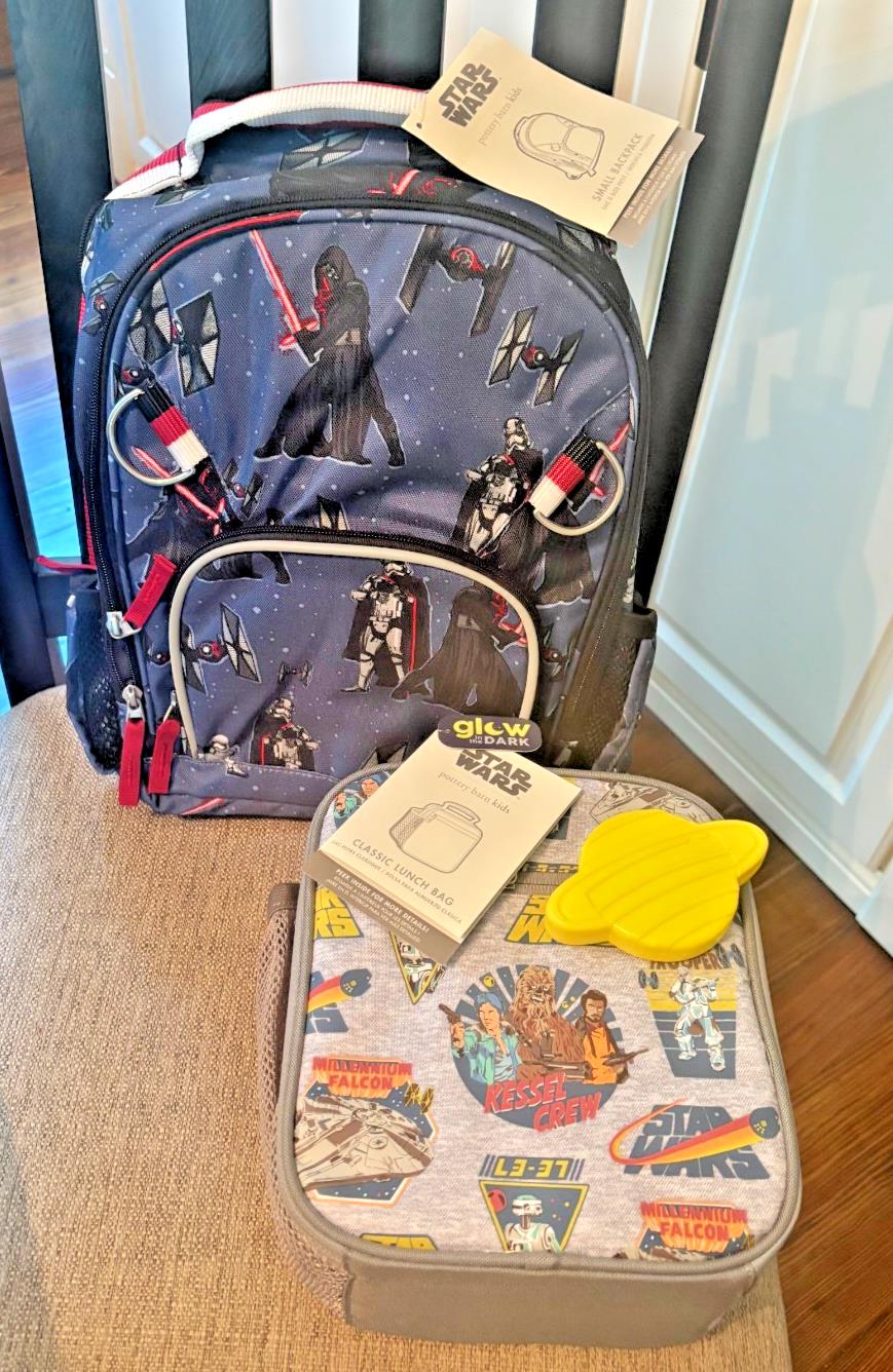 Pottery Barn School STAR WARS BACKPACK LUNCH Disney Solo Travel Bag SET ??.