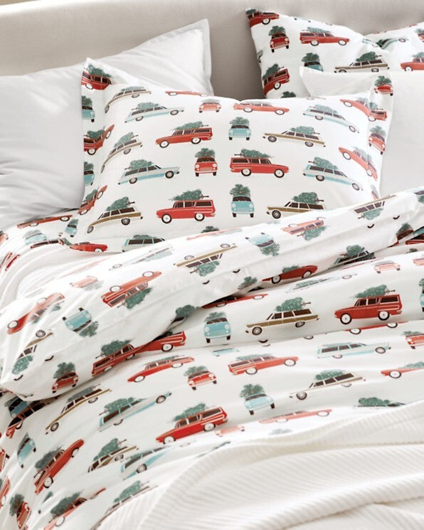 Garnet Hill Car Truck hot wheels Disney Holiday school kid PILLOW Sham new  [