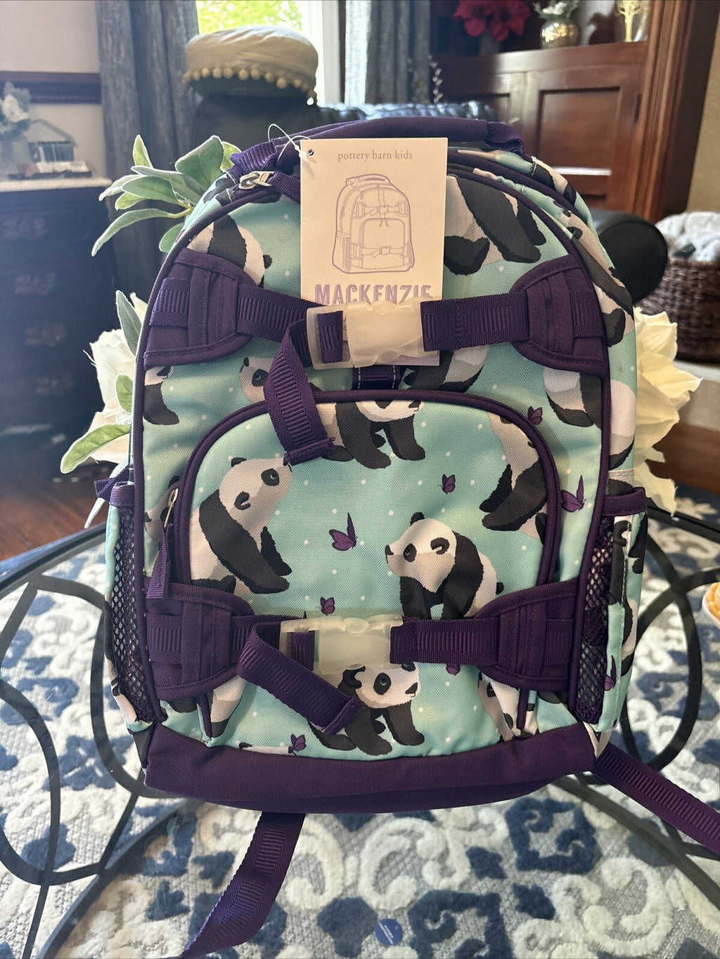 Pottery Barn school Disney  BACKPACK Panda Heart ?? girl TRAVEL Bag gift Holiday