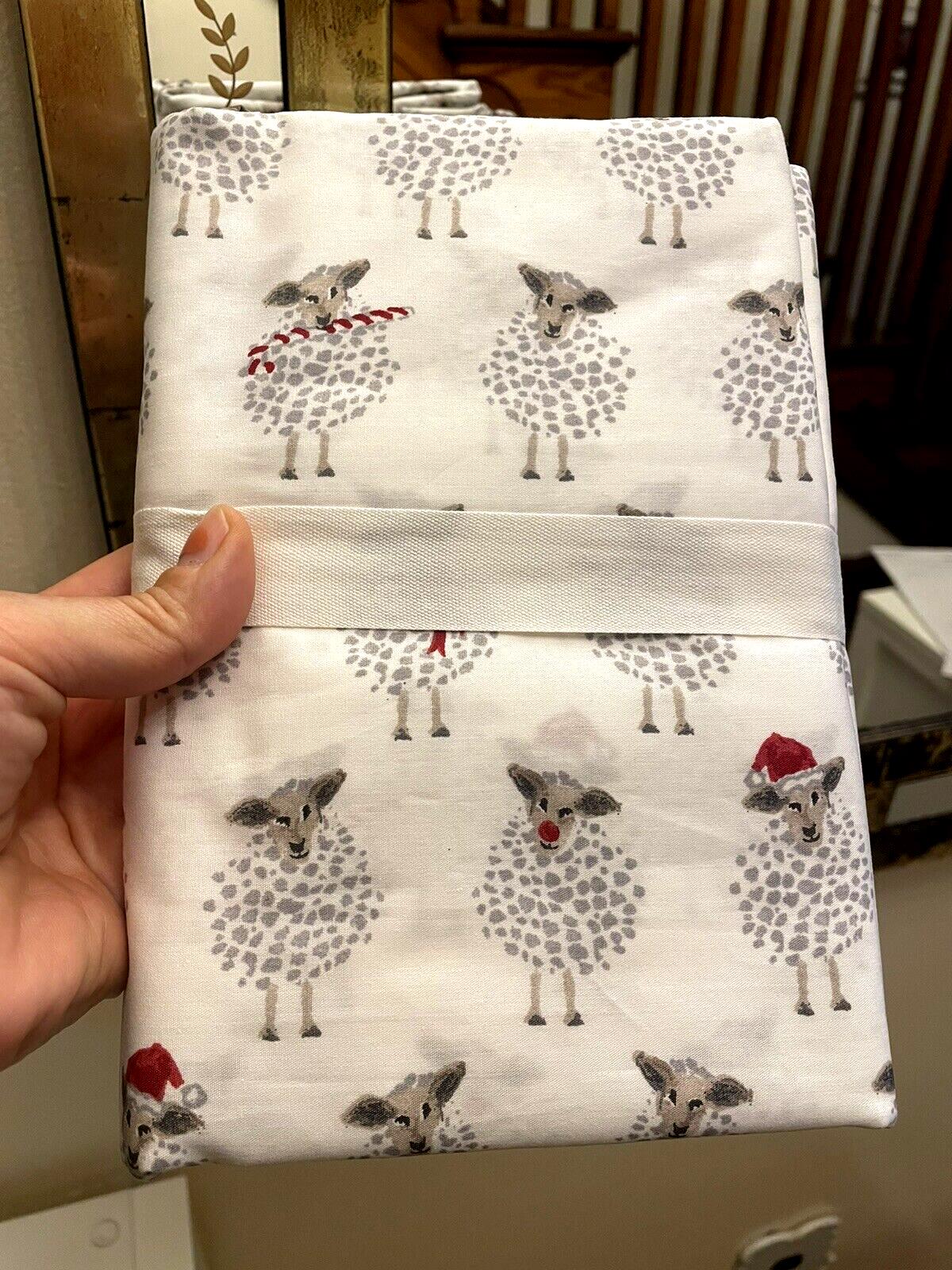 pottery barn Holiday Pillowcase KING Sheep Birthday Christmas Disney gift SET 2'