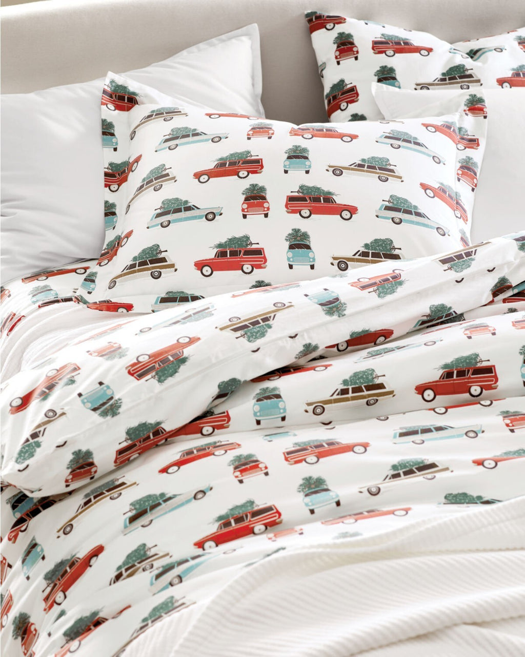 Garnet Hill Car Truck hot wheels Disney Holiday school kid PILLOW Sham new  [