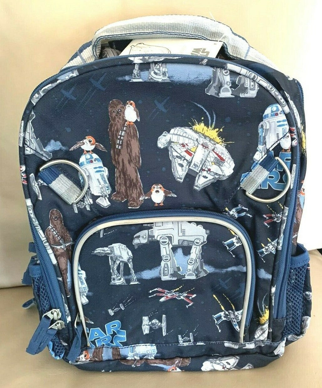 Pottery Barn school Disney STAR WARS BACKPACK Solo Travel Bag Mandalorian boy .