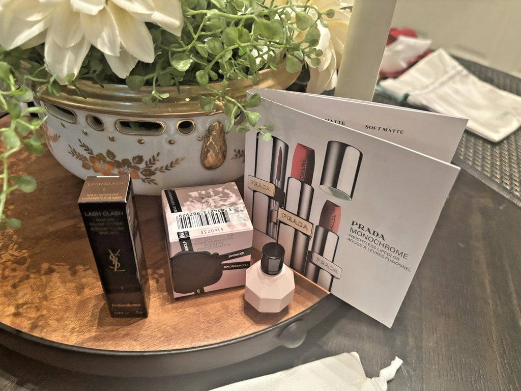 Prada FLOWER BOMB Perfume YSL Mascara Holiday wedding birthday travel gift ??