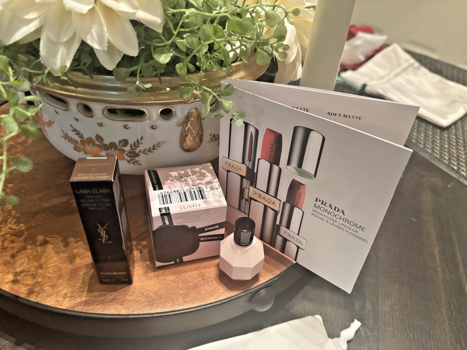 Prada FLOWER BOMB Perfume YSL Mascara Holiday wedding birthday travel gift ??