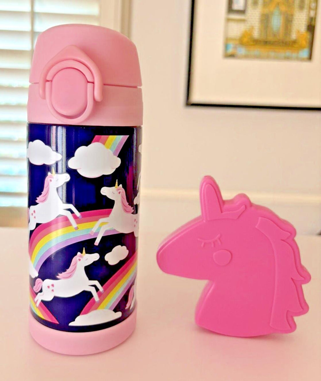Pottery Barn School Disney Unicorn girl Lunch Rainbow Water Travel BAG pre k =