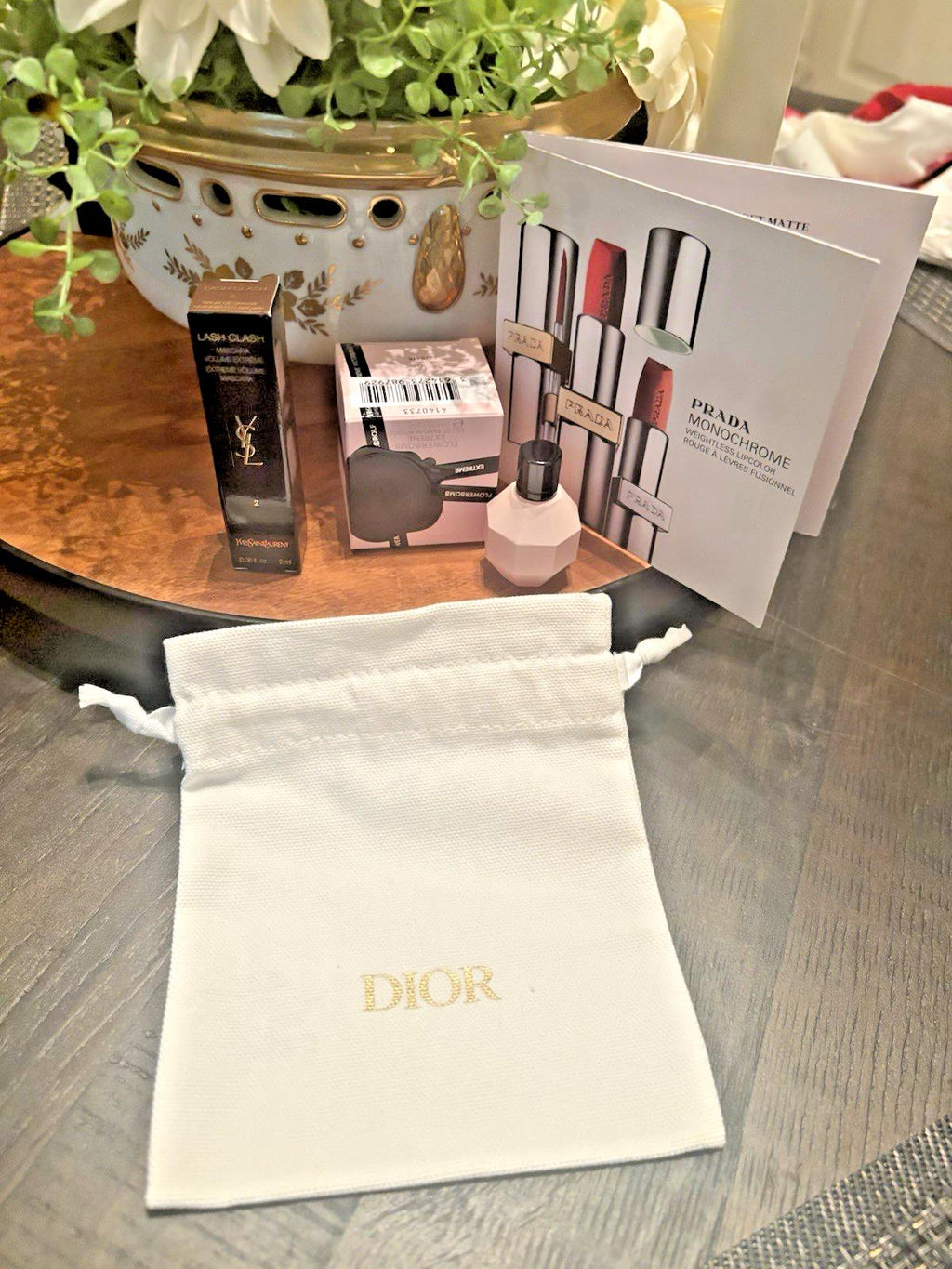 Prada FLOWER BOMB Perfume YSL Mascara Holiday wedding birthday travel gift ??