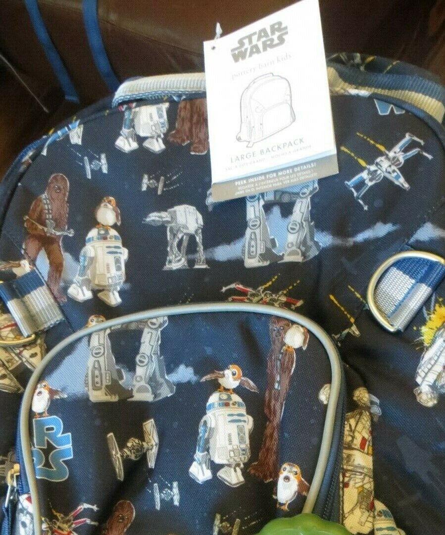 Pottery Barn school Disney STAR WARS BACKPACK Solo Travel Bag Mandalorian boy .
