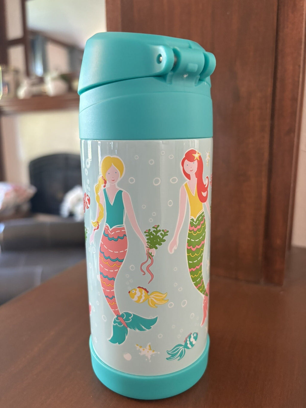 Pottery barn School Disney WATER BOTTLE mermaid princess Gift beach pre-k ,