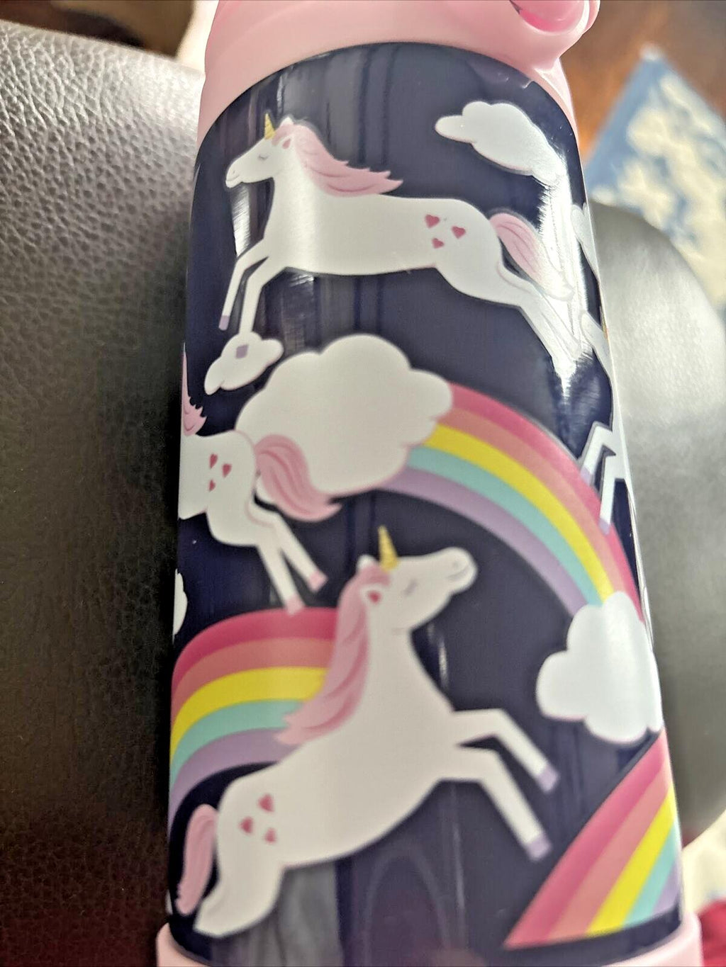 Pottery Barn School Disney Unicorn girl Lunch Rainbow Water Travel BAG pre k =