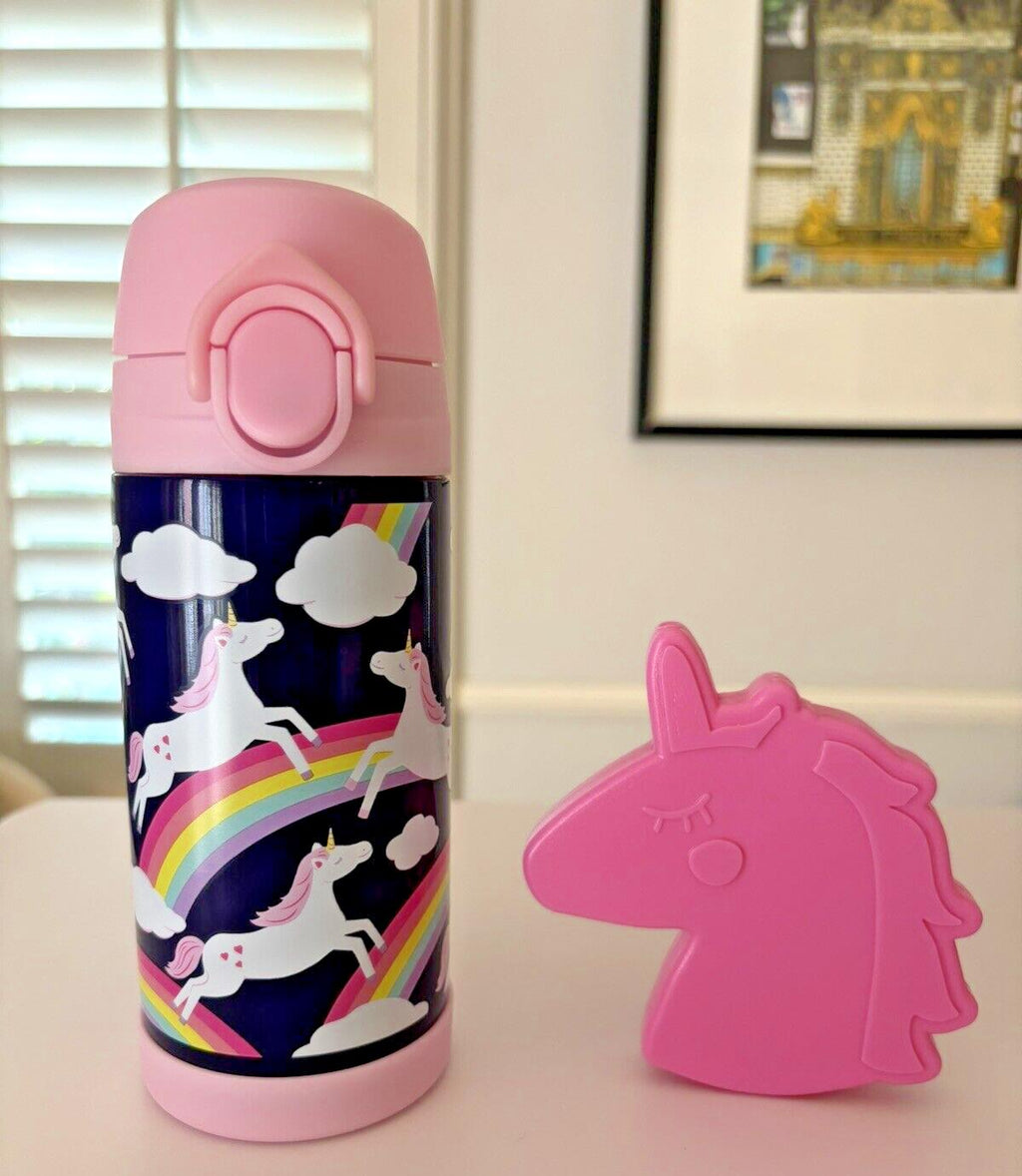 Pottery Barn School Disney Unicorn girl Lunch Rainbow Water Travel BAG pre k =