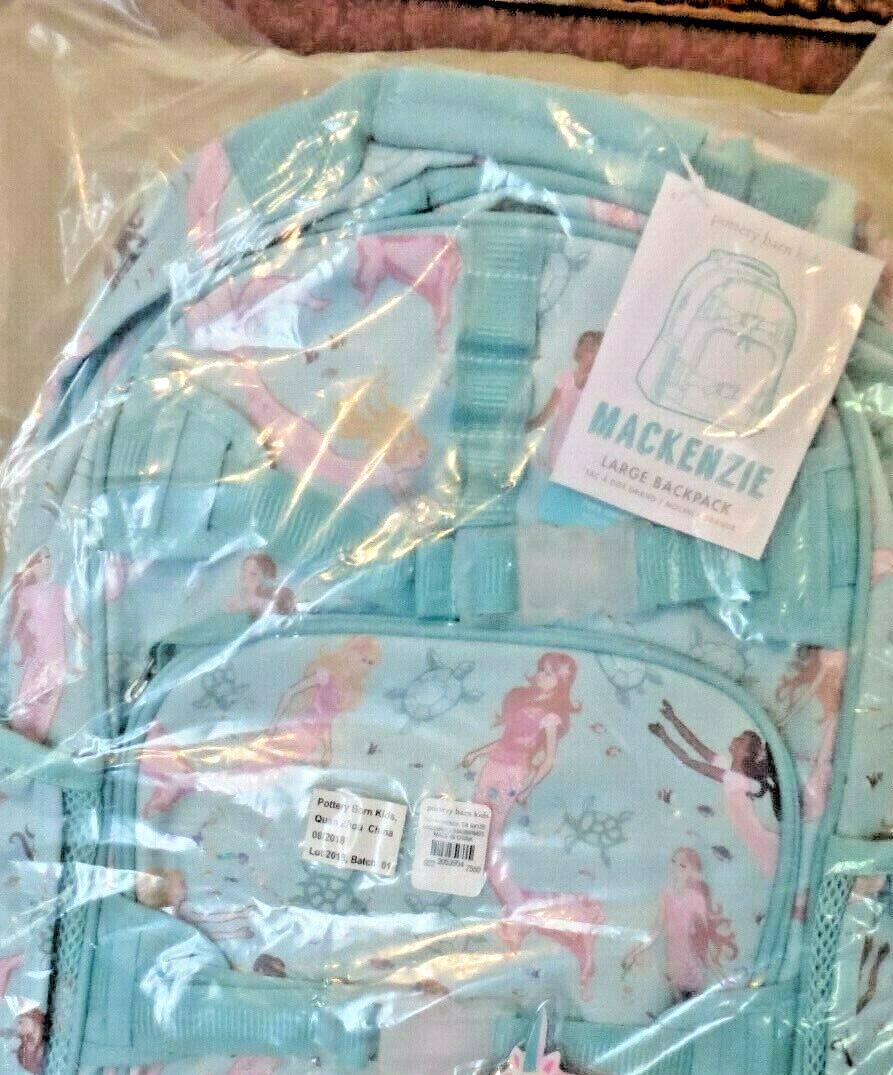 Pottery barn School LARGE BACKPACK Disney Travel bag holiday mermaid belle ?? .