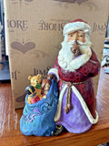 Jim Shore Santa sleigh Disney toy bag figure winter Christmas holiday gift mom h