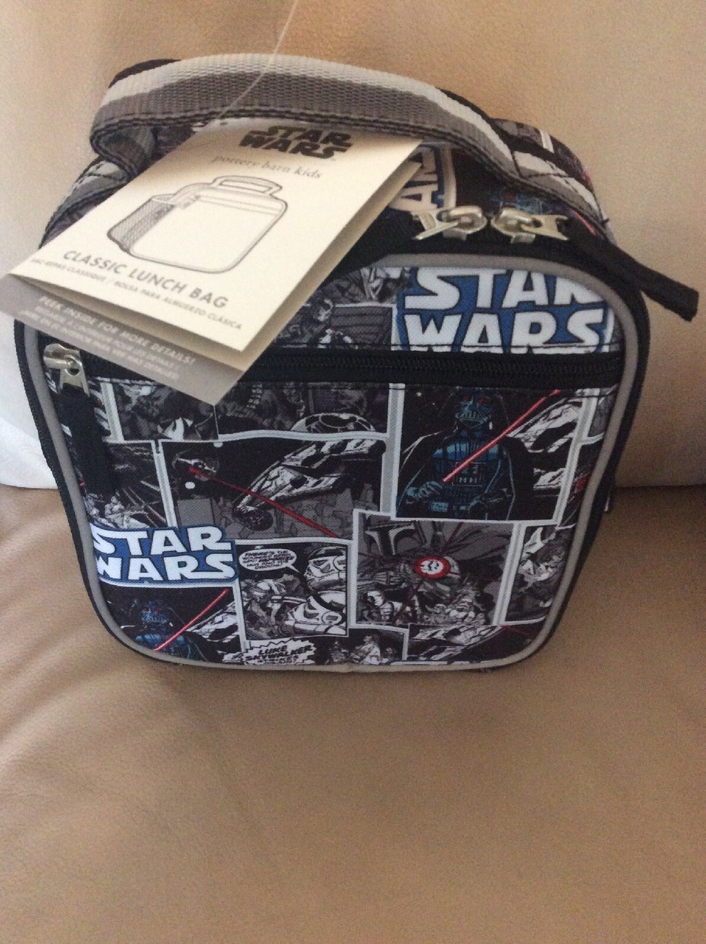 School disney  Pottery Barn STAR WARS LUNCH BOX Comic Jedi holiday Gift boy /