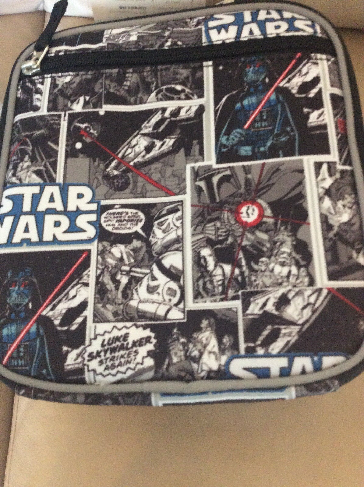 School disney  Pottery Barn STAR WARS LUNCH BOX Comic Jedi holiday Gift boy /