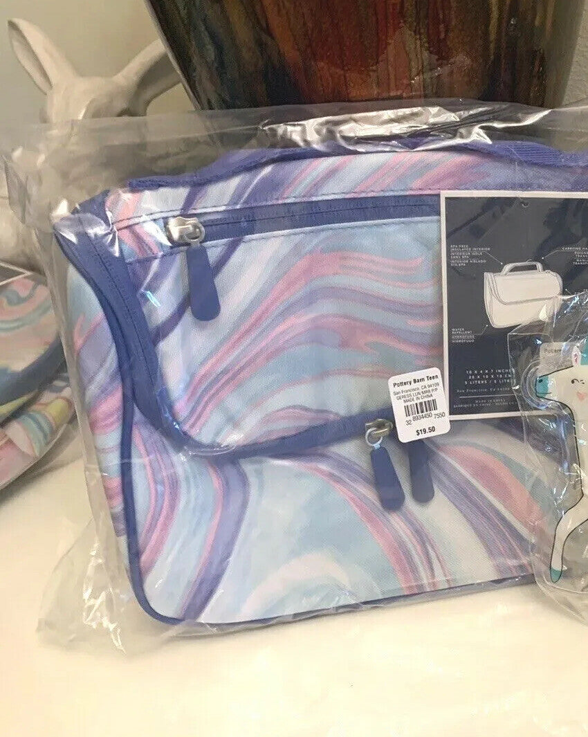 Disney School Pottery Barn LARGE backpack +Lunch bag rainbow princess set ?? .