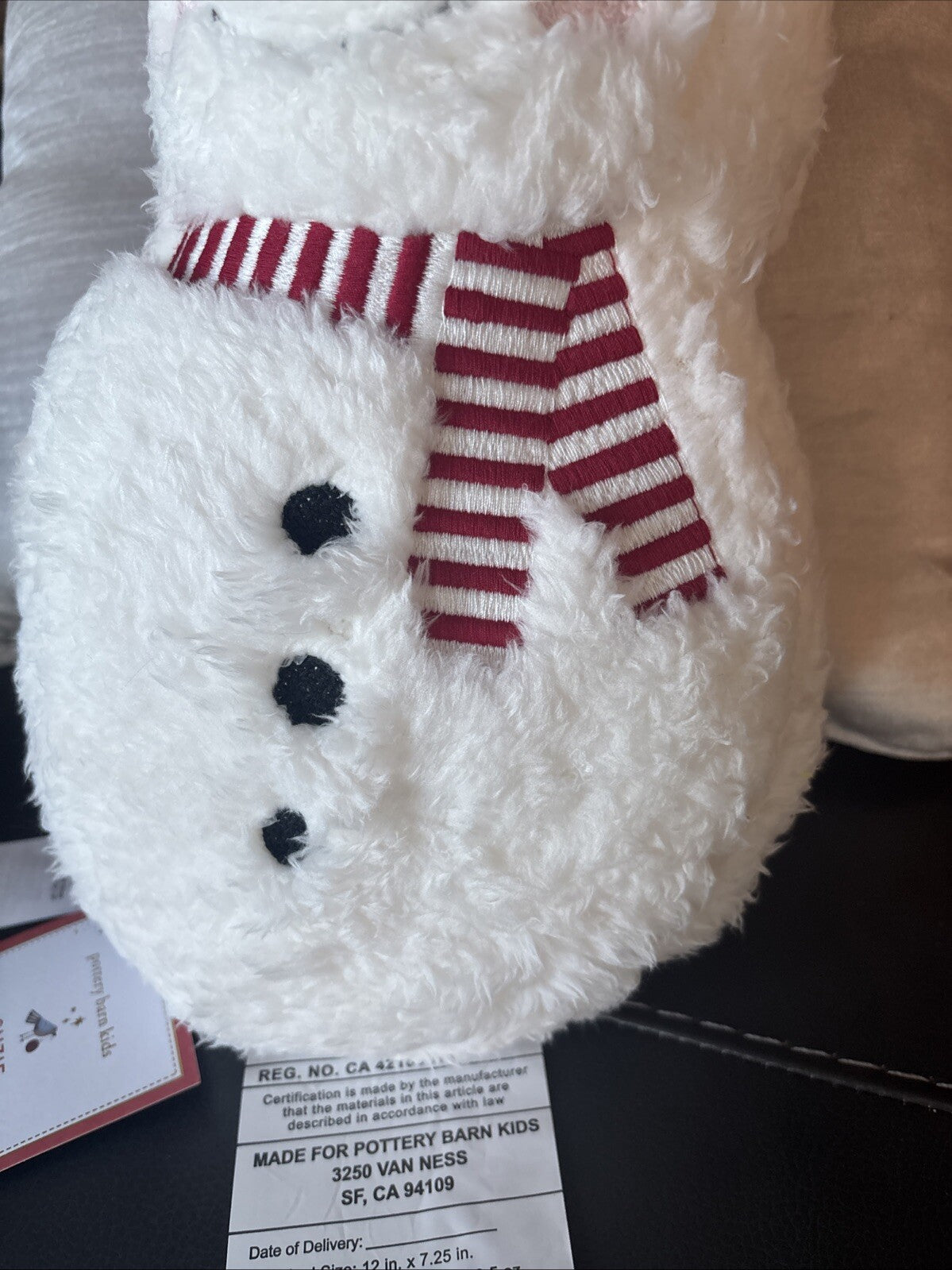 Disney Pottery Barn Snowman Christmas pillow Seuss Holiday Gift party girl m