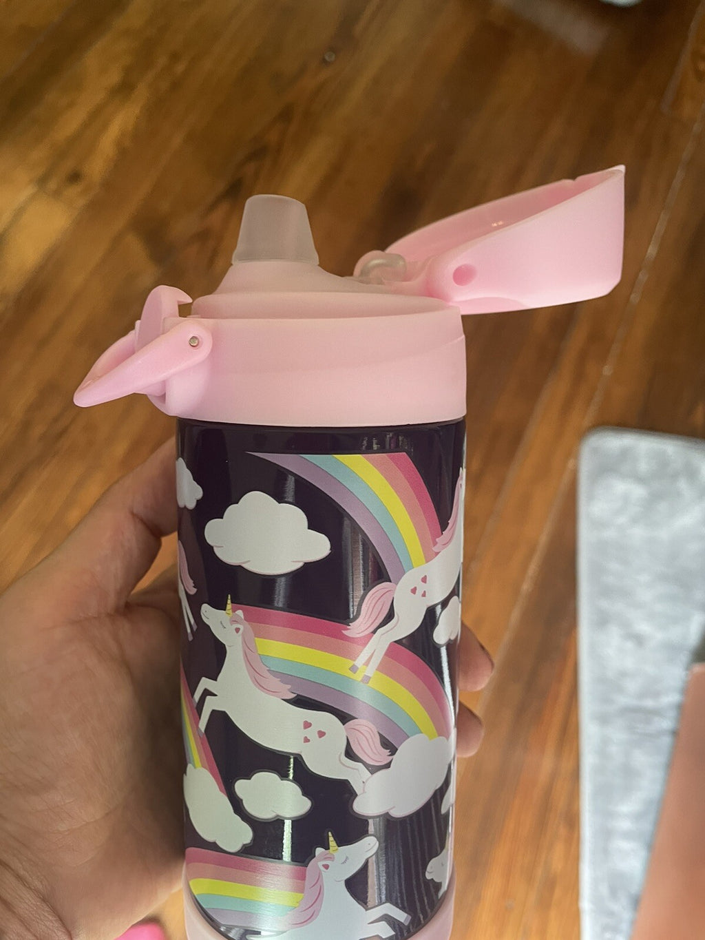 Pottery Barn School Disney Unicorn girl Lunch Rainbow Water Travel BAG pre k =