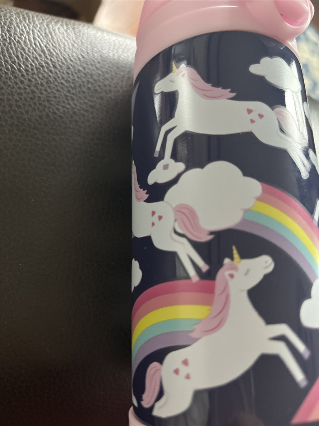 Pottery Barn School Disney Unicorn girl Lunch Rainbow Water Travel BAG pre k =