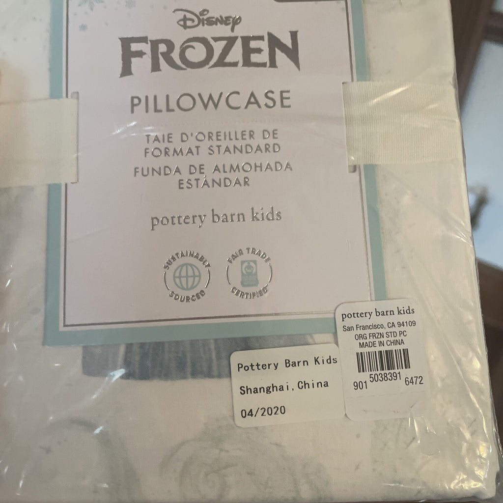 Disney Pottery Barn Frozen pillowcase princess Elsa Olaf holiday gift girl y