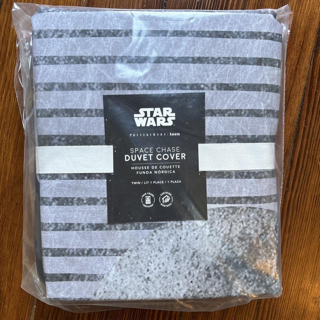 Pottery Barn Star wars Solo Space Disney Duvet Mandalorian holiday gift droid "
