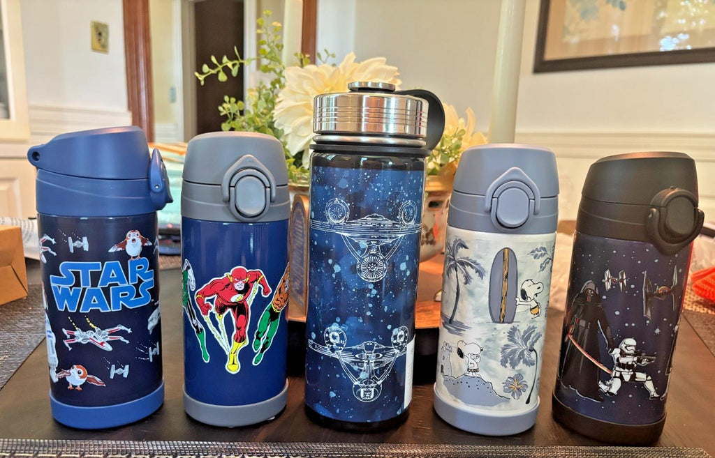 Pottery Barn School Lunch Disney Snoopy Mickey Star Wars WATER travel Marvel .
