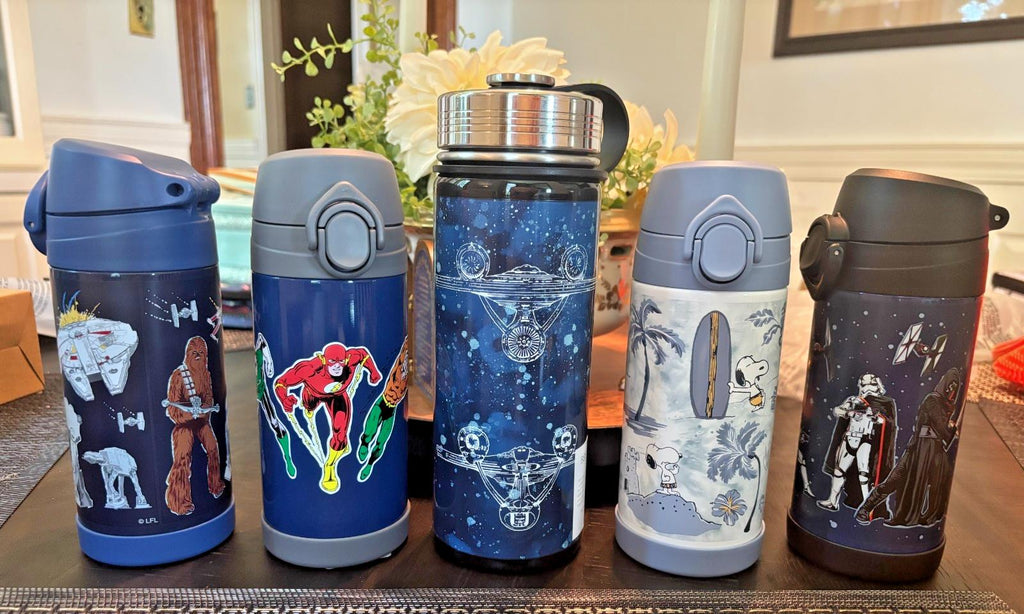 Pottery Barn School Lunch Disney Snoopy Mickey Star Wars WATER travel Marvel .