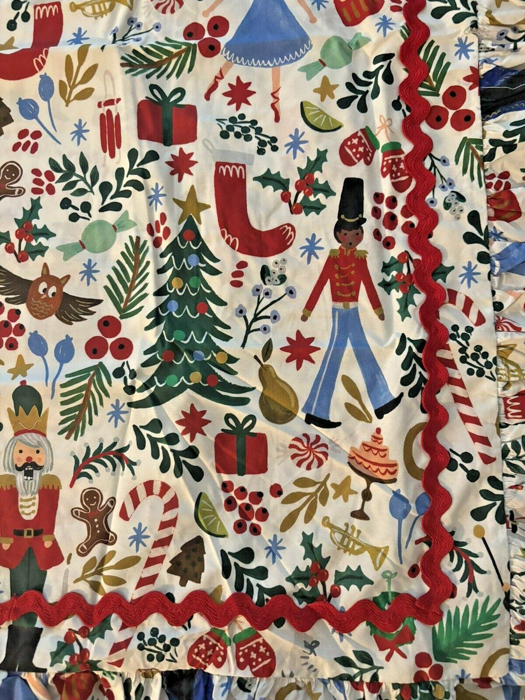 Pottery Barn Nutcracker Christmas Holiday pillow Sham ruffle Rifle Disney girl '