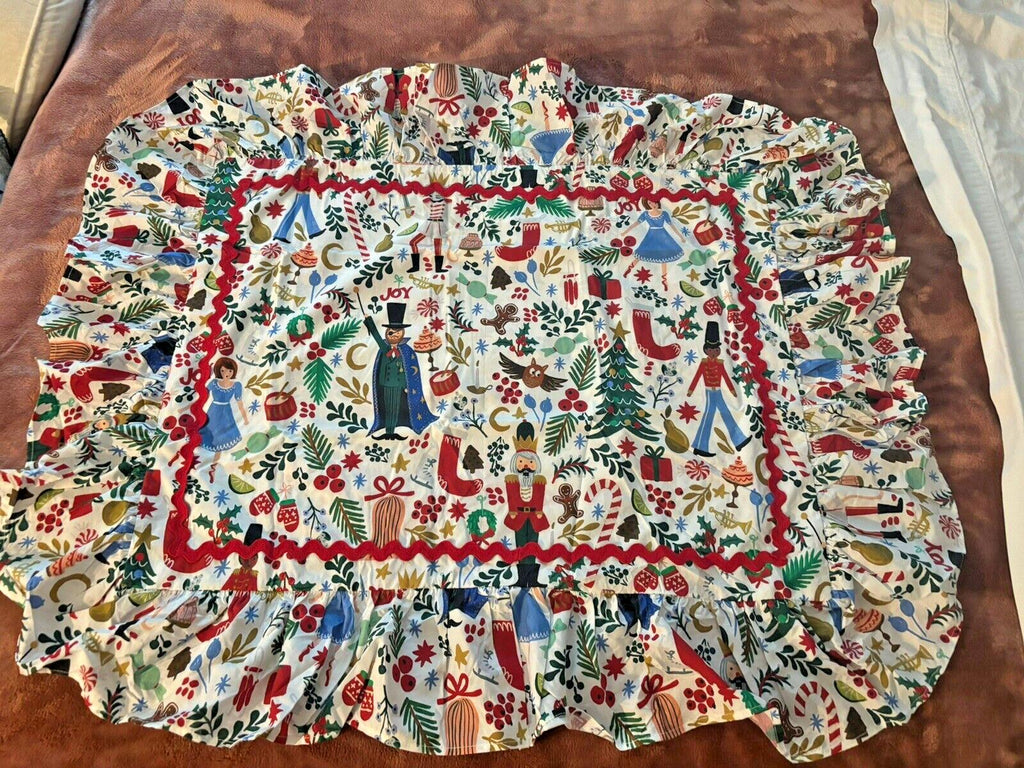 Pottery Barn Nutcracker Christmas Holiday pillow Sham ruffle Rifle Disney girl '