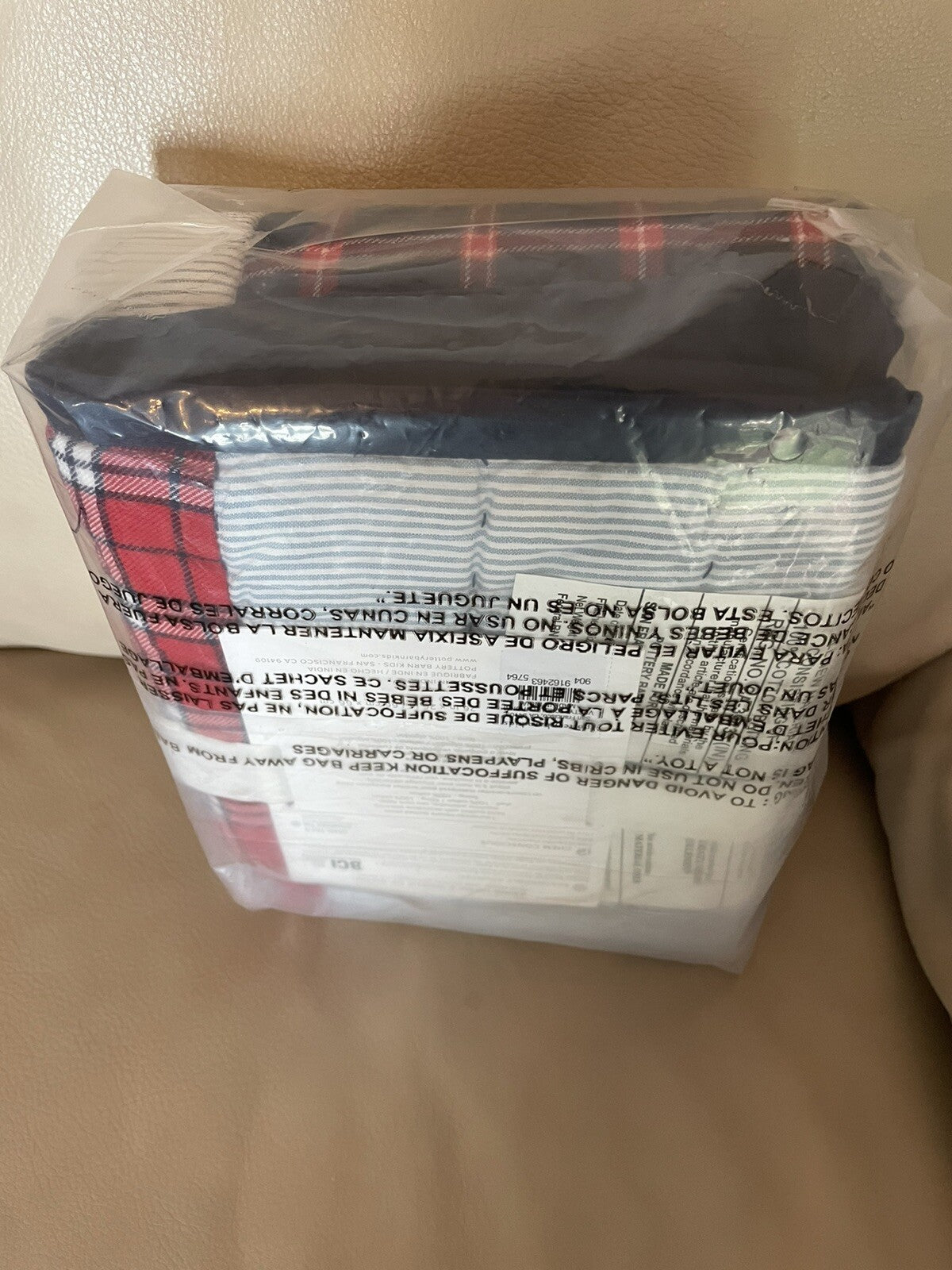 Pottery barn plaid Christmas Pillow cover sham sport stripe party patch Disney -
