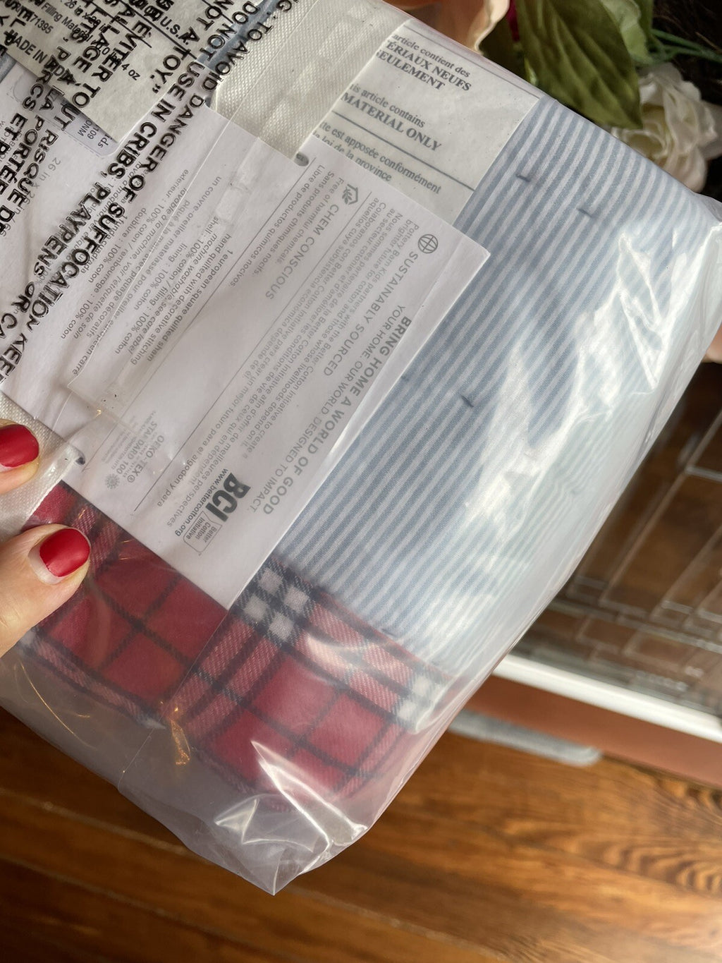 Pottery barn plaid Christmas Pillow cover sham sport stripe party patch Disney -