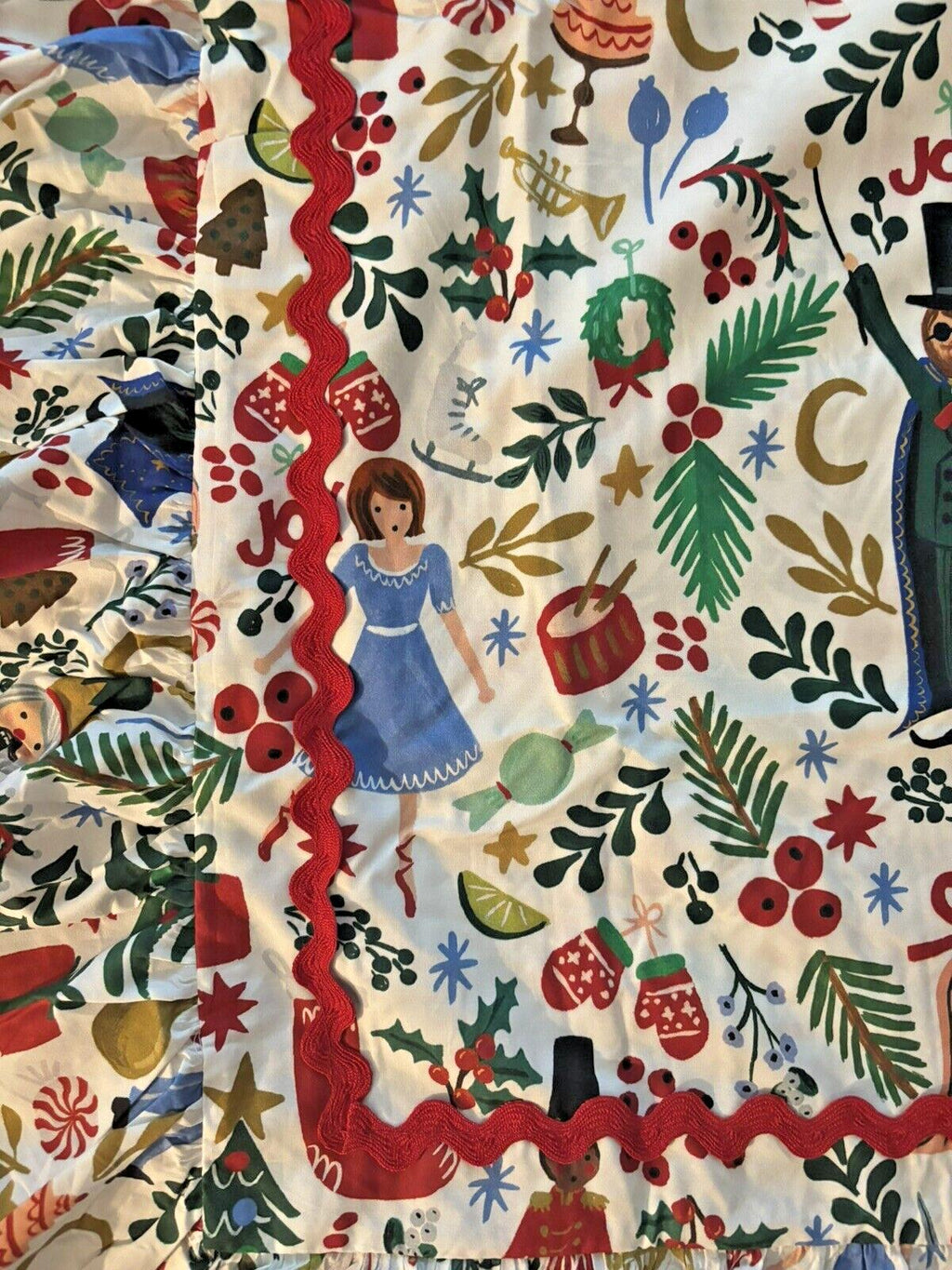 Pottery Barn Nutcracker Christmas Holiday pillow Sham ruffle Rifle Disney girl '