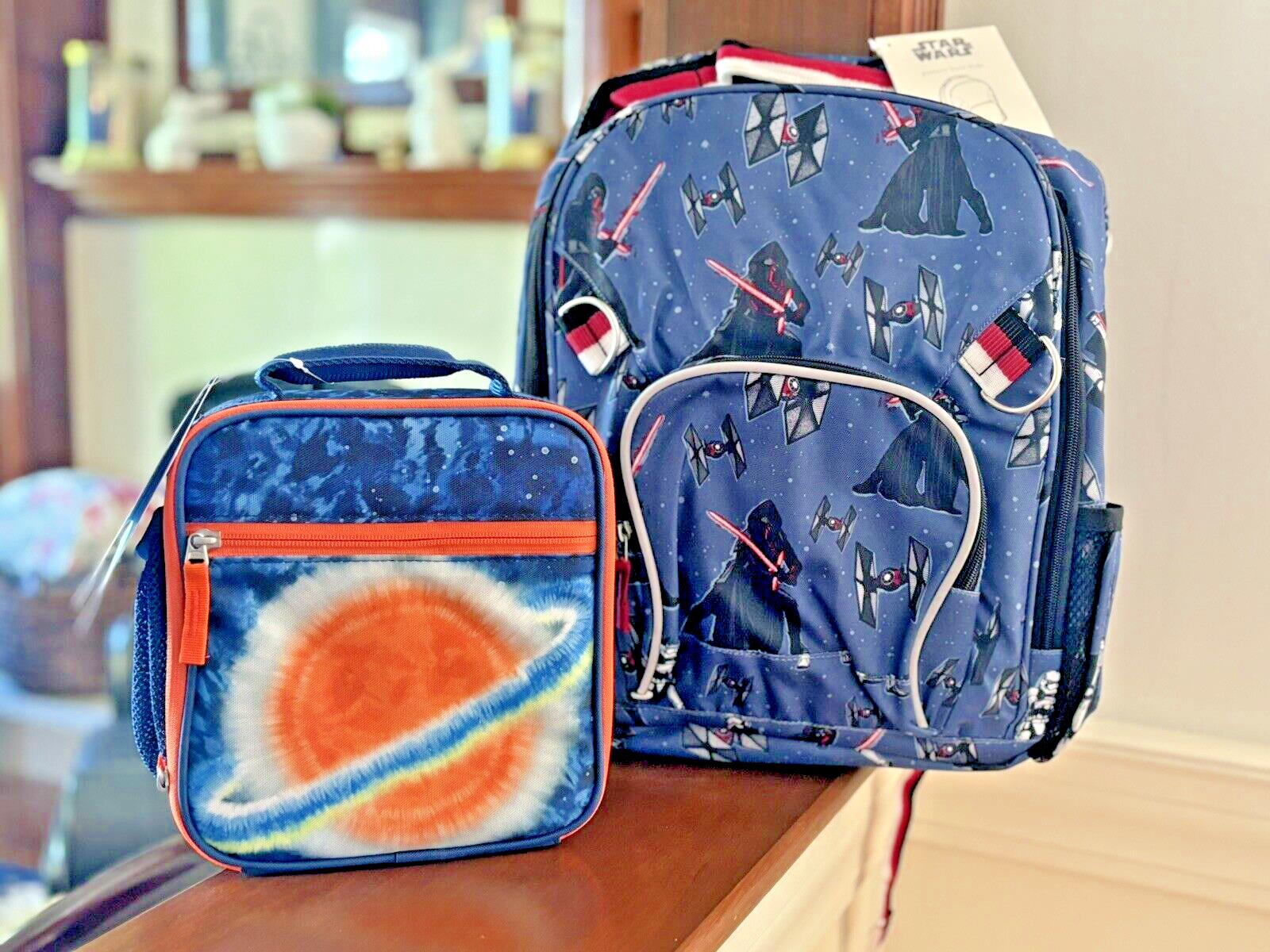 Pottery Barn School STAR WARS BACKPACK Solo+Lunch Box Bag+Water bottle Jedi ?? n