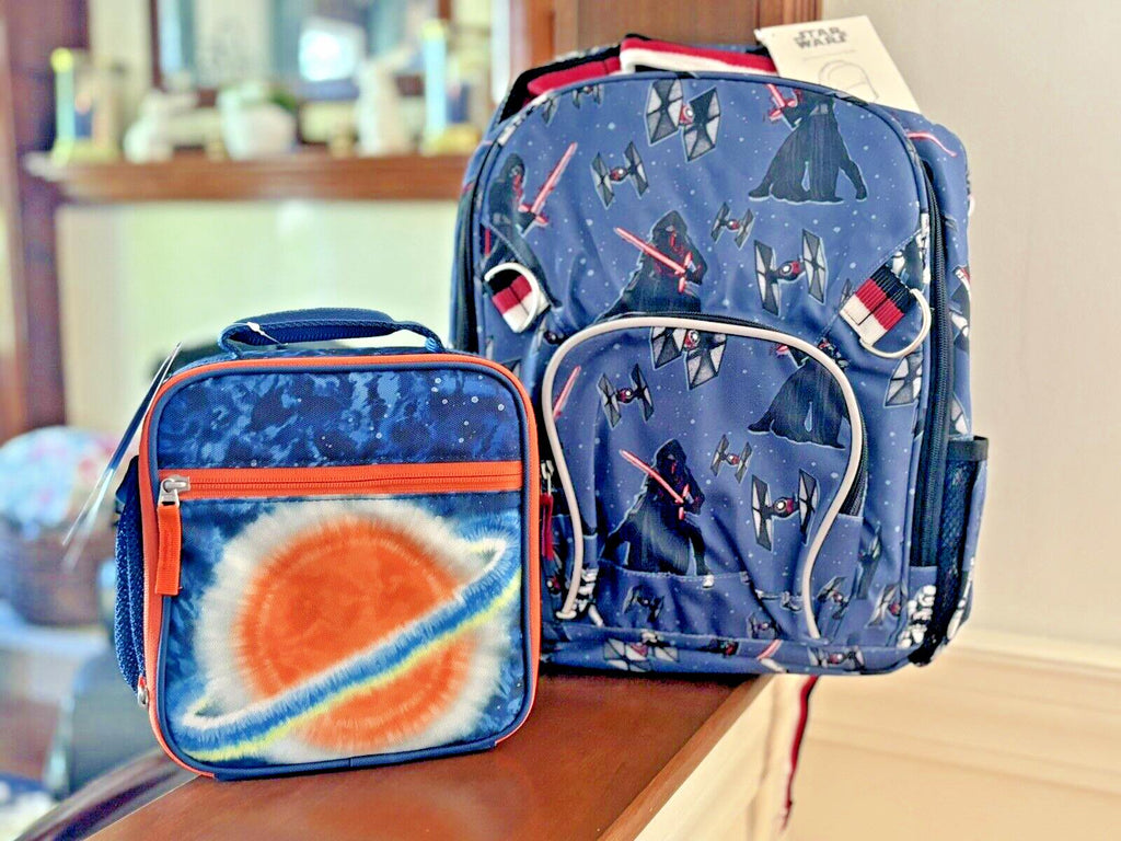 Pottery Barn School STAR WARS BACKPACK Solo+Lunch Box Bag+Water bottle Jedi ?? n