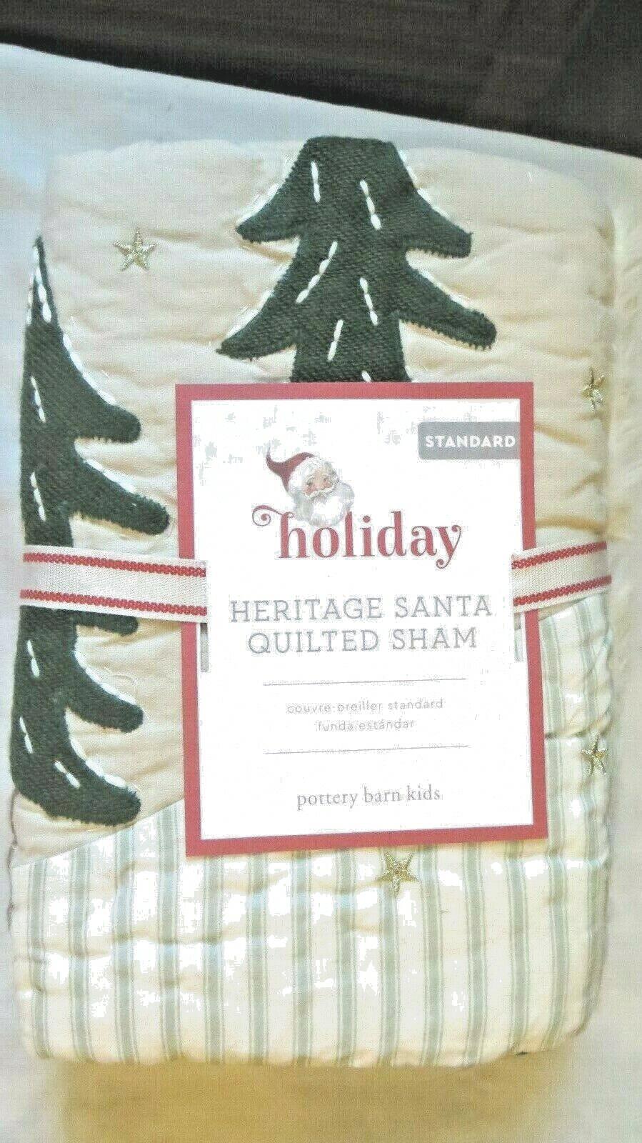 Pottery Barn Christmas Pillow SHAM Plaid Disney Holiday star gift kid Santa m