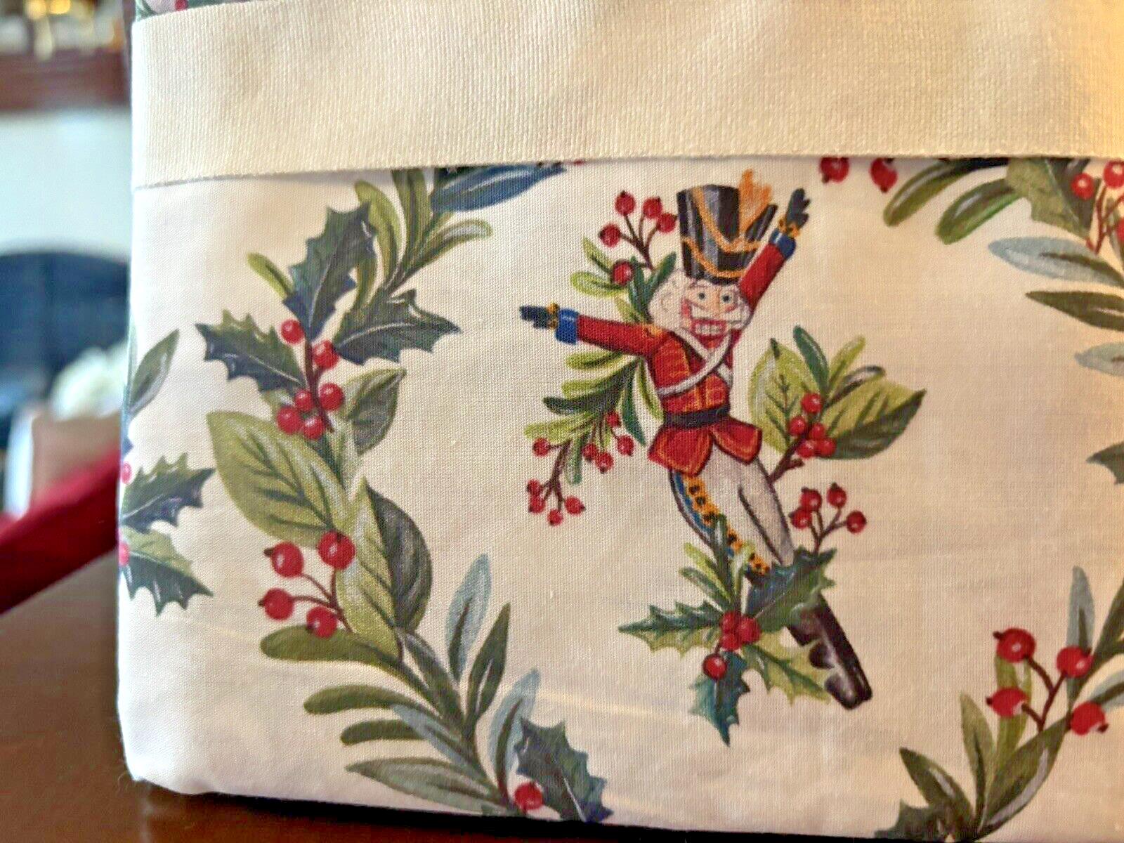 pottery barn Holiday Pillowcase KING Christmas 12 Days Nutcracker gift SET 2 y