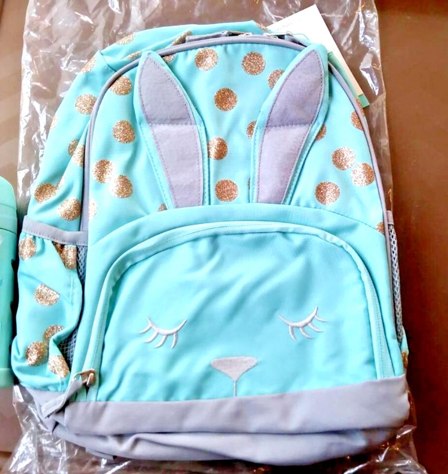 School Pottery barn Glitter Disney backpack rainbow princess travel girl kid?? -