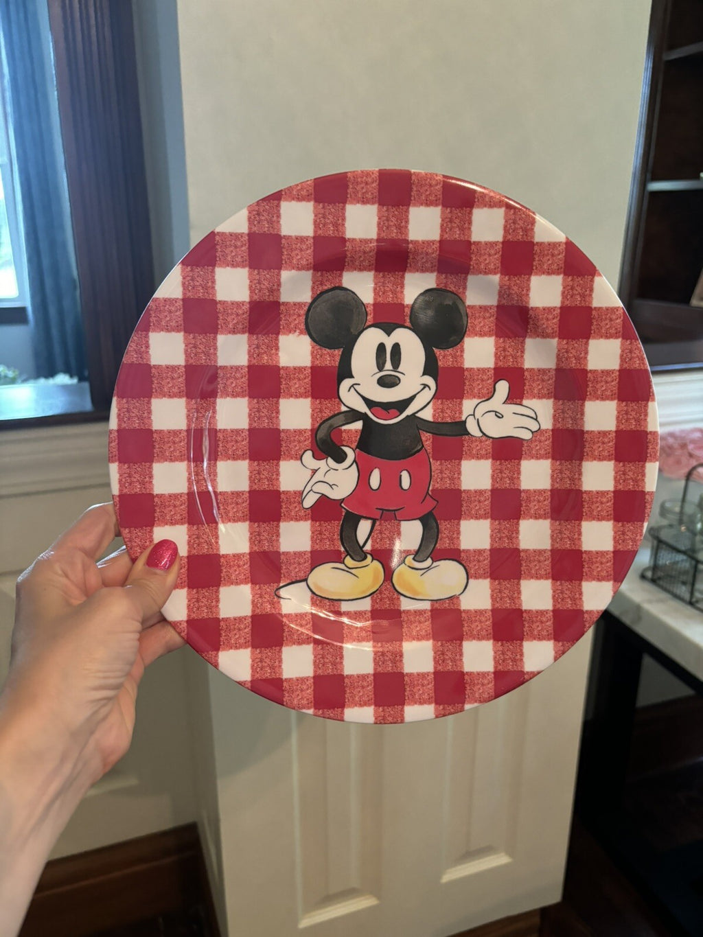 Disney Mickey Mouse Pottery Barn Plate Charger Holiday Christmas peanuts SET 4 [