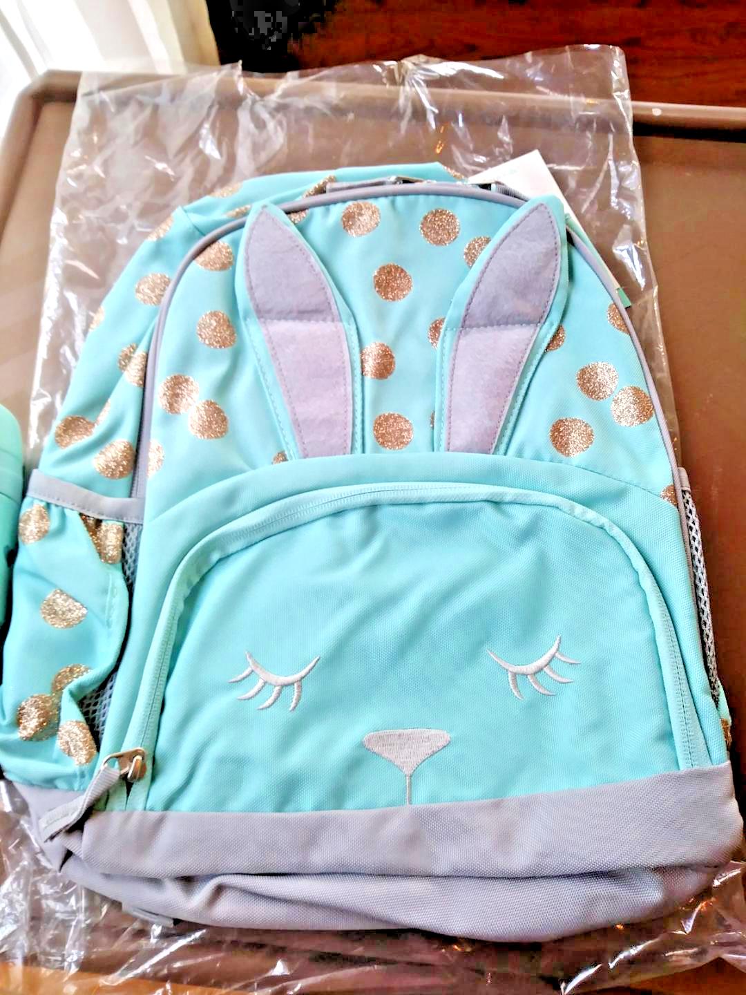 School Pottery barn Glitter Disney backpack rainbow princess travel girl kid?? -