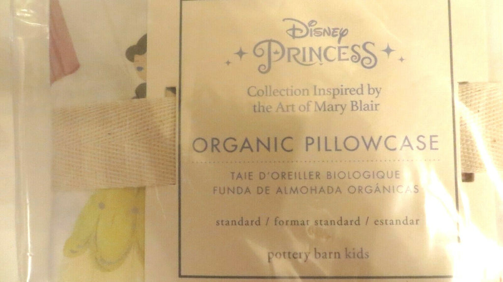 Pottery Barn Holiday Disney pillowcase PRINCESS Belle Ariel School Party ?? ]